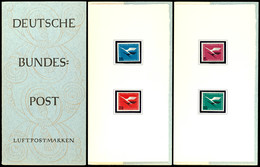 1955, 5 Pfg Bis 20 Pfg Lufthansa In Seltener Ministerkarte, Marken Tadellos Postfrisch Unter Hawid, Ministerkarten Diese - Altri & Non Classificati