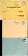 1973, Probelauf Für Elektronische Sortieranlagen Der Firma AEG - Telefunken Zur IBRA 1973 In München, 3 Verschiedene Bel - Other & Unclassified
