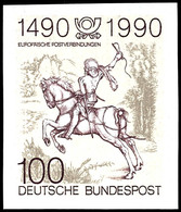 100 Pfg. 500 Jahre Internationale Postverbindungen In Europa, Ungezähnt, Postfrisch, Fotoattest Schlegel BPP, Mi. 250,-, - Other & Unclassified