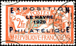 1929, 2 Fr. Le Havre, Gestempelt, Tadellos, Geprüft Scheller, Mi. 600.-, Katalog: 239 O - Other & Unclassified