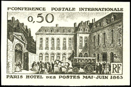 1963, 0,50 Fr. "100 Jahrestag Der 1. Internationalen Postkonferenz, Paris", Abart "ungezähnt", Tadellos Postfrisch, Maur - Altri & Non Classificati