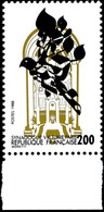 1988, 2 Fr. Synagoge Victore Mit Doppeldruck Der Farbe Schwarz, Postfrisch Vom Bogenunterrand, Sign. U. Fotoattest Laroz - Autres & Non Classés