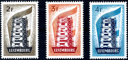 1956, 2 - 4 Fr. Europa CEPT, 3 Werte Komplett, Tadellos Postfrisch, Unsigniert, Mi. 300.-, Katalog: 555/57 ** - Sonstige & Ohne Zuordnung