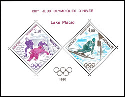 2,30 Und 4 Fr. Olympische Winterspiele, Sonderdruck In Blockform, Postfrisch, Mi. 220.-, Katalog: 1419/20KLB ** - Other & Unclassified