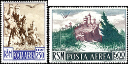 1950, 2 L. - 500 L. Flugpostmarken, Postfrisch, Katalog: 442/50 ** - Other & Unclassified