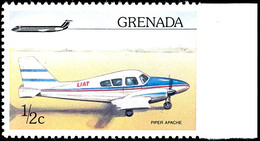 1976, 1/2 C. Flugzeuge, Abart "rechts Ungezähnt", Vom Rechten Bogenrand, Tadellos Postfrisch, Dekorative Und Seltene Aba - Grenada (1974-...)