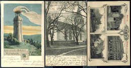 Birnbaum (Bz. Posen), 3 Karten U. A. Bismarcksäule (1901 - Farbig) "Gruß Aus" 1911 Und 1908  BF - Sonstige & Ohne Zuordnung