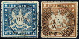 3 Und 6 Kr Je Tadellos Zentrisch Gestempelt, Gepr. Thoma BPP, Mi. 170.-, Katalog: 32a+33a O - Other & Unclassified