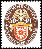 50+40 Pf Nothilfe Wappen Höchstwert Tadellos Postfrisch Und Noch Völlig Unsigniert, Mi. 160.-, Katalog: 434 ** - Altri & Non Classificati