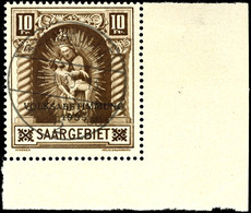 10 Fr Volksabstimmung Mit Plattenfehler "r" Von "Fr" Mit Anstrich, Tadellos Gestempelt, Mi. 280.-, Katalog: 194I O - Altri & Non Classificati