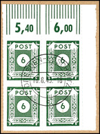 5-40 Pf Postmeistertrennung Loschwitz Komplett In Viererblöcken Tadellos Auf 9 Einzelnen Briefstücken, Jeweils Gepr. Str - Altri & Non Classificati