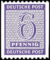 6 Pf Grauviolett Senkrecht Ungezähnt, Tadellos Postfrisch, Tiefst Gepr. Ströh BPP, Mi. 300.-, Katalog: 121XUs ** - Altri & Non Classificati