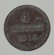 Guernsey Coin 4 Double 1918 - Guernesey