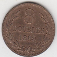 Guernsey Coin 8 Double 1889 - Condition Extra Fine - Guernsey