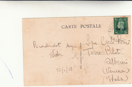 British Postal Office, Ufficio Postale Inglese In Marocco Su Post Card  Viagg. Per Venezia 1938 - Postämter In Marokko/Tanger (...-1958)