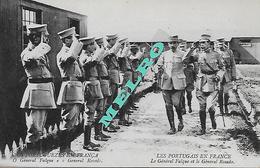 PORTUGAL- Guerra 1914-18 - Os Portuguezes Em França - O General Falque E O General Rosado. - Weltkrieg 1914-18