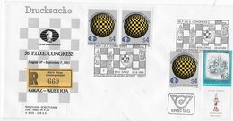 Austria 1985; Chess Ajedrez; Special R-cover With Allonge!; Cancel 2 ; Rare Combi - Autres & Non Classés
