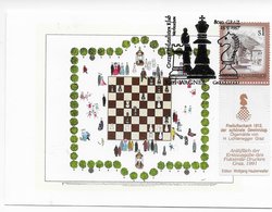 Austria 1985; Chess Ajedrez; ; Card + Allonge + Cancel Nbr 1; - Otros & Sin Clasificación