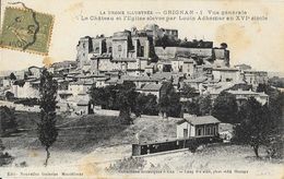 Grignan (La Drôme Illustrée) - Le Château Et L'Eglise élevée Par Louis Adhémar, Train - Collection Lux - Grignan