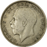 Monnaie, Grande-Bretagne, George V, 1/2 Crown, 1921, TTB, Argent, KM:818.1a - K. 1/2 Crown