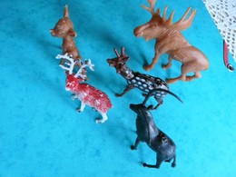 5 Figurines Animal Animaux Jungle  (article 25) - Other & Unclassified