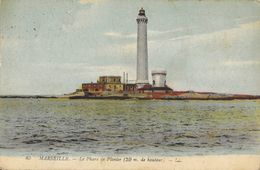 Marseille - Le Phare De Planier - Carte LL N° 85 Colorisée - Leuchttürme