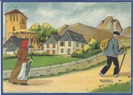 CPA Barré Dayez Lithographie Non Circulé En Béarn 1393 B - Barday