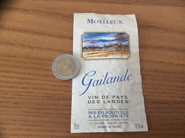 Etiquette «Vin De Pays Des Landes - Gailande - V.T. GEAUNE (40)» - Languedoc-Roussillon