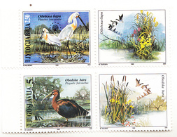 BIRDS-YUGOSLAVIA MI2781 WITH TAB - Grues Et Gruiformes