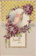 Hand Main Bonne Fete Fantasie Carte Fantaisie 1910 CPA - Anniversaire