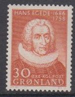 Greenland 1958 Hans Egede 1v ** Mnh (41064H) - Neufs