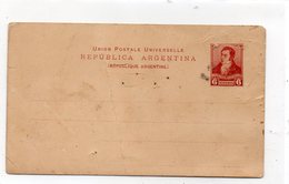 ARGENTINE (13) : Entier Postal 6 Centavos - Entiers Postaux