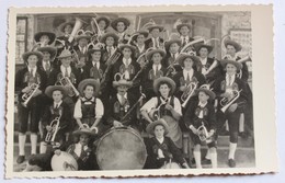 Carte Photo Autriche Sölden Tyrol Groupe De Musiciens 1951 Groupe Musique Folklorique - Sölden