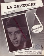 BELGIQUE- RARE PARTITION MUSIQUE LA GAVROCHE-JACQUES HUSTIN-RENE FOURRE-JACOB-EDITIONS PRIMAVERA BRUSSELS-BRUXELLES-1965 - Partitions Musicales Anciennes