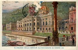 Italie Italia Piemonte Piémont  Torino Turin EXPO 1911  Palais De La France ( Timbre Arraché) Chromolitho - Tentoonstellingen