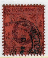 Hong Kong Edward VII 1903 Four Cent Purple/red Single Stamp. - Usados