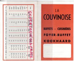 BELGIQUE- COUVIN- RARE DEPLIANT PUBLICITE CUISINIERE LA COUVINOISE- KOOKHAARD -FONDERIE EMAILLERIE-EMAIL- - Ambachten