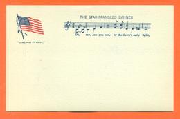CPA Correspondence Militaire - Long May It Wave " The Star Spangled Banner " Chanson Patriotique - Drapeau Etats Unis - Patrióticos