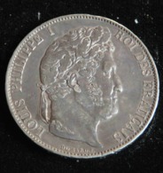 5 Francs 1847 A  IIIE TYPE DOMARD LOUIS PHILIPPE I ROI DES FRANCAIS - 5 Francs