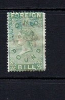 GB Fiscals / Revenues Foreign Bill One Pound.  Defective Used . - Revenue Stamps