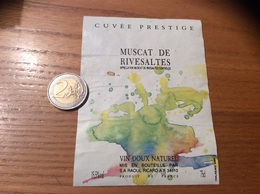 Etiquette De Vin « MUSCAT DE RIVESALTES - RAOUL RICARD (34)» - Languedoc-Roussillon