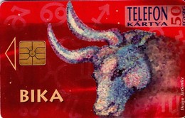 TARJETA TELEFONICA DE HUNGRIA. HOROSCOPO, BIKA - TAURO. HU-P-1995-12B. (136) - Zodiaque