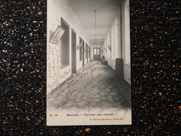 Marneffe, Corridor Des Classes, 1908, Timbre (A6) - Burdinne