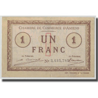 France, Amiens, 1 Franc, 1920, TTB, Pirot:7-51 - Chambre De Commerce