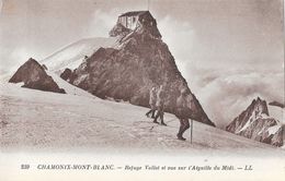 Alpinisme (cordée) - Chamonix-Mont-Blanc - Refuge Vallot Et Vue Sur L'Aiguille Du Midi - Carte LL N° 239 Non Circulée - Alpinismo