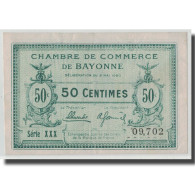 France, Bayonne, 50 Centimes, 1920, TTB, Pirot:21-66 - Chambre De Commerce