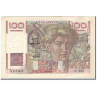 France, 100 Francs, 100 F 1945-1954 ''Jeune Paysan'', 1952-09-04, SUP - 100 F 1945-1954 ''Jeune Paysan''