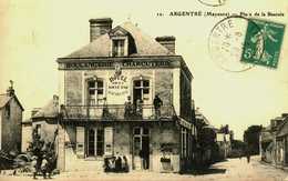 53.....MAYENNE....ARGENTRE....place De La Bascule..hotel De La Boule D'or - Argentre