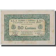 France, Alençon Et Flers, 50 Centimes, 1915, TTB, Pirot:6-16 - Chambre De Commerce