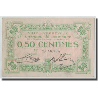 France, Abbeville, 50 Centimes, TTB, Pirot:1-19 - Chambre De Commerce